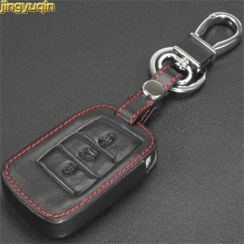 Jingyuqin 30pcs for Vw Golf 4 5 6 7 MK7 GTI Passat B5 B6 B8 A7 Jetta mk5 mk6 Touran Polo Tiguan Magotan Remote Key leather Case