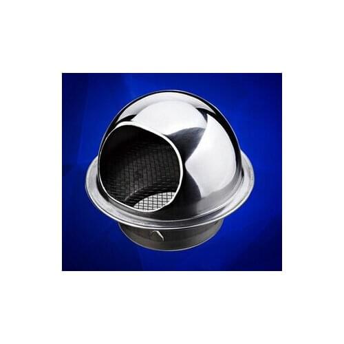 Stainless steel cover SS304 smoke cap hood wall output 8cm or 10cm diameter
