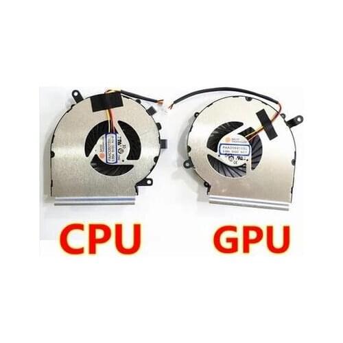 SSEA CPU GPU Cooling Cooler Fan For MSI GE72 GE62 PE60 PE70 GL62 GL72 ms-16j3 GE62VR GP62MVR MS-16J8 MS-16JB Cooler PAAD06015SL
