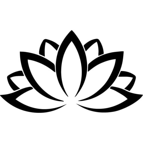 16.7X9.6CM Lotus Flower Window Decoration Whole Body Decal Art Car Stickers