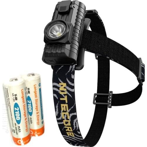 Nitecore Headlamp HA23 with 2x2500mAh AA Rechargeable Batteries Waterproof Light weight Durable PC Materials Light Free shipping