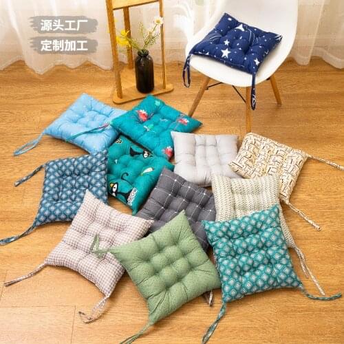 New Square Cotton Sofa Thicken 40X40cm Tatami Cushion Non-slip Seat Dining Chair Pads Chairs Seat Outdoor Cushions Throw Pillow