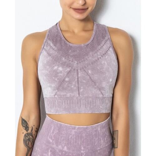 New Mesh Sports Bra Woman Push-Up Sexy Back Yoga Bra Breathable Crop Top Running Fitness Vest Workout Gym Running Underwear Bra