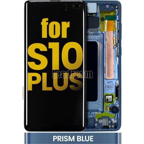 5Pcs Original 6.1 inch AMOLED LCD Display For Samsung Galaxy S10 Plus G975 G975F G975F LCD Display Touch Screen Digitizer