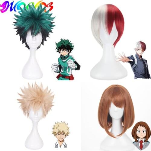 DIOCOS Boku No My Hero Academia Cosplay Wig Izuku Midoriya Shoto Todoroki Bakugou Katsuki Ochako Uraraka Cosplay Wigs