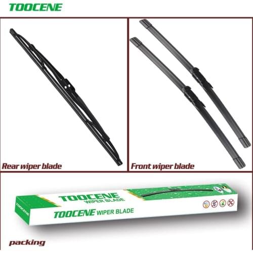 Front and Rear Wiper Blades For Audi Q7 4L 2006-2015 Windshield Windscreen wiper Window 26"+26"+14"