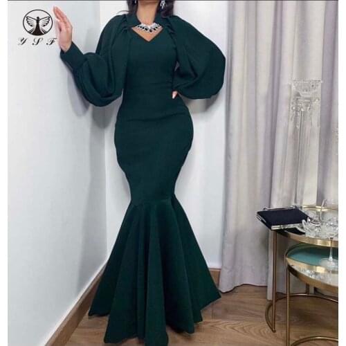 Simple but Elegant Dark Green V Neck Mermaid Floor Length Prom Dresses with Long Sleeve Jacket