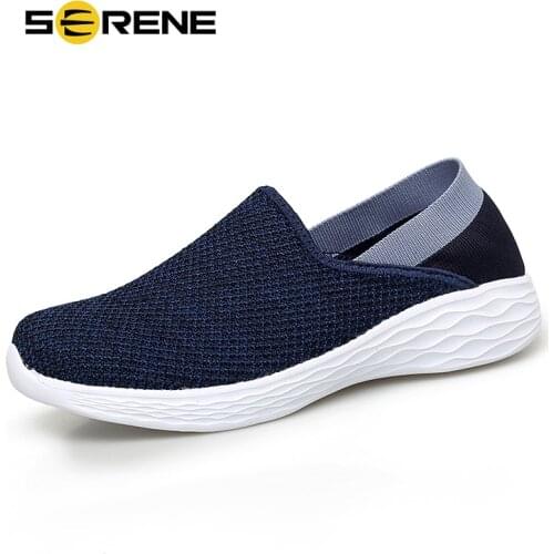 SERENE Brand Men Sneakers Breathable Sneaker Man Outdoor Sports Slip-on Summer Lovers Shoes Mesh For Comfortable Shoe