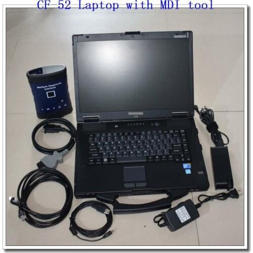 Tougbook CF-52 laptop CF52 with software SSD Auto Diagnostic G-M MDI opel Wifi Multiple Diagnostic Interface OBD2 OBDII Scanner