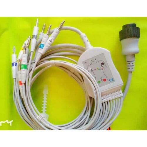 Compatible To Kenz ECG EKG Cable