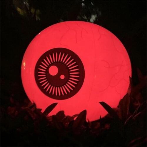 LED Luminous Eyeball Colorful Halloween New Inflatable Remote Control 16-Inch Inflatable Toys With LED Lights Inflatable Toys