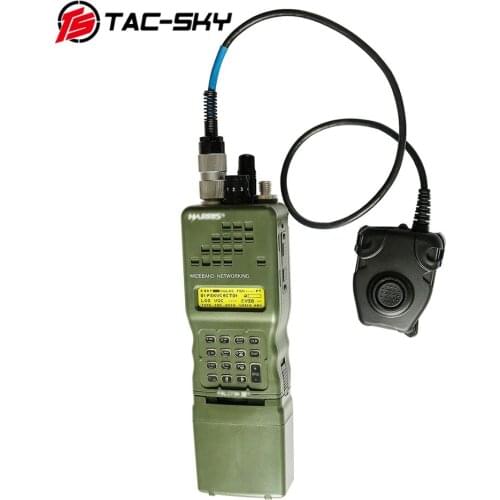 TAC-SKY AN / PRC 152 152a military walkie-talkie model radio military Harris virtual case+military headset ptt 6 pin PELTOR PTT