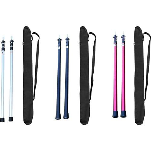 2PCS Telescoping Tarp Poles Portable Lightweight Adjustable Aluminum Rods for Tent Awning Outdoor Camping Hiking Tent Pole