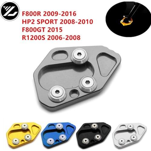 Motorcycle Side Stand Kickstand Enlarge Extension Pad for BMW F800R 2009-2016 HP2 SPORT 2008-2010 F800GT 2015 R1200S 2006-2008