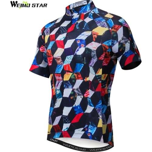 Weimostar Summer Cycling Jersey Men Breathable Bicycle Clothing Maillot Ciclismo Quick Dry Pro Team MTB Bike Jersey Cycle Wear