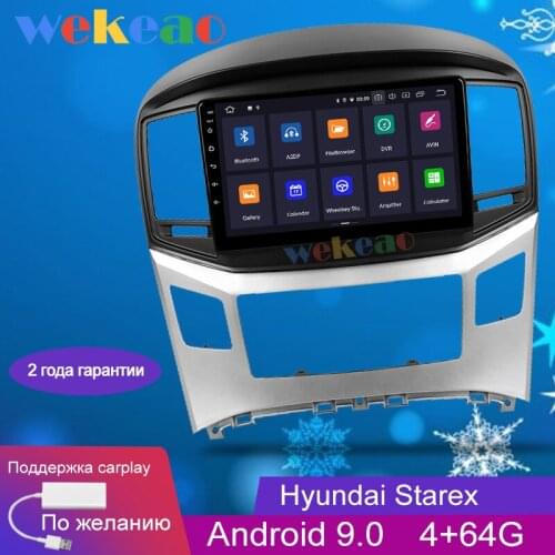 Wekeao Touch Screen 9'' Android 9.0 Car Dvd Multimedia Player For Hyundai H1 Starex Grand Car Radio GPS Navigation 4G 2015-2018