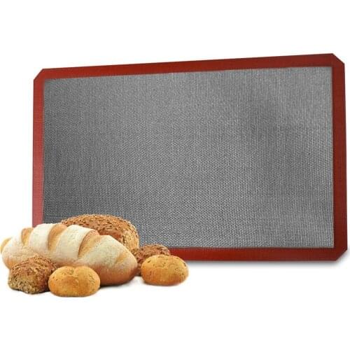 Gold Baking Premium Non-Stick Silicone Baking Mat for Bread Oven Liner Perforated Steaming Mesh Pad Full Size Cooking Sheet