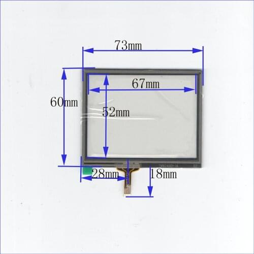 10PCS/LOT TM824D01 73*60mm 3.5inch 4lines resistance screen for car DVD redio this is compatible 73mm*60mm