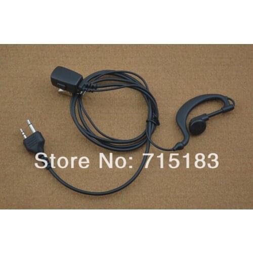 2-Pin with Straight Angle Plug Earhook Headset Microphone with PTT for Midland LXT210,LXT216,LXT303,LXT305,LXT410,GXT450,GXT650