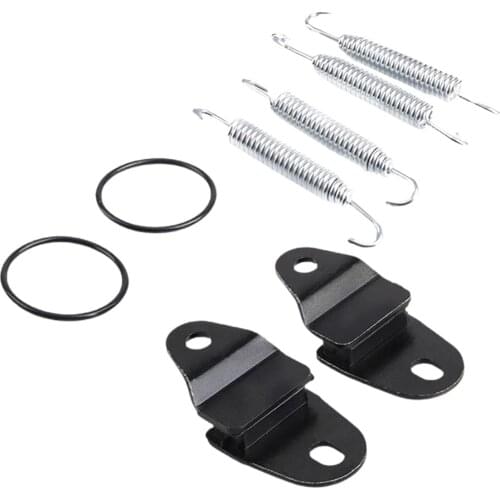 2PCS Exhaust Bracket Pipe Clip with Spring&Washer for Yamaha 87-06 YFZ350