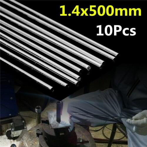 10Pcs 1.4x500mm Aluminum Repair Welding Brazing Soldering Rods Low Temperature Welding Tools
