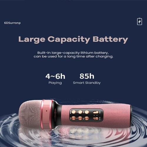 Wireless Handheld Microphone Portable Karaoke Microphone Professional mikrofon Speaker Home KTV Radio Studio