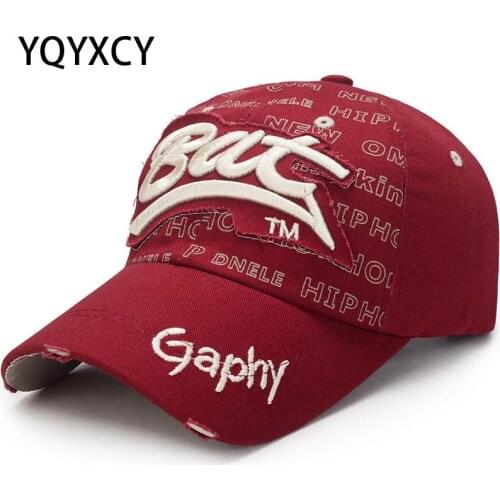 YQYXCY Baseball Cap Men Women Snapback Hat Female Hip Hop Cheap Hats For Men Gorras Curved Brim Vintage Male Trucker Cap Vintage