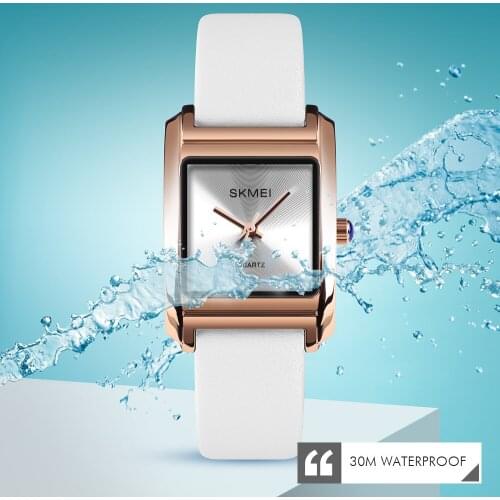 SKMEI Women Leather Quartz Watches Top Brand Luxury Watch Women Fashion Dress Ladies Female Clock Montre Femme