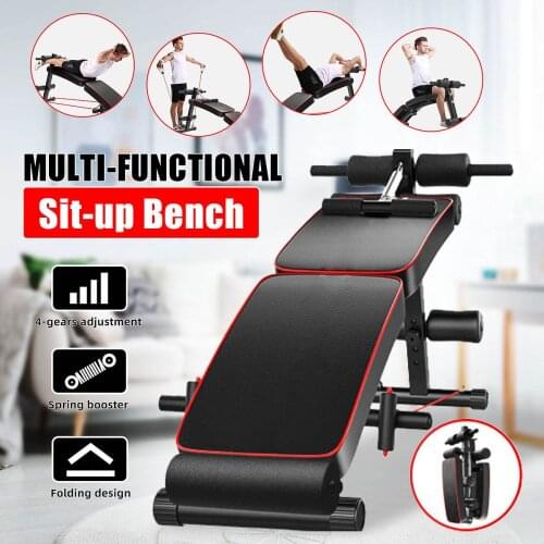 Indoor Portable Sit-up Bench Machine for Men Folding Sit Up Benches Abdominal Muscle Trainer Board Gym Home Fitness Equipment