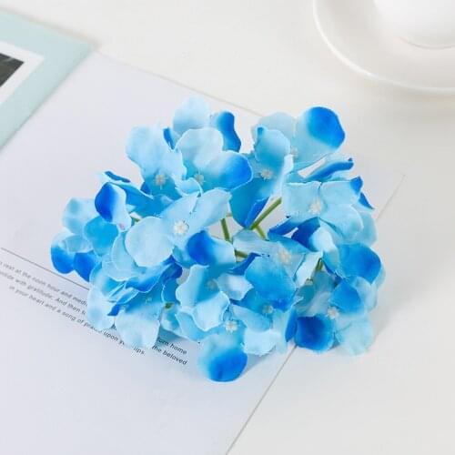 Artificial flower hydrangea head wedding flower wall road lead decorative flower DIY flower wall accessories
