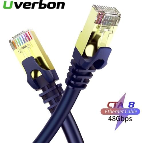 Category 8 Ethernet Cable Cat8 Lan Cable UTP 40Gbps Cat8 RJ 45 Cable 10m Patch Cord For Laptop Router 2000MHz RJ45 Network Cable