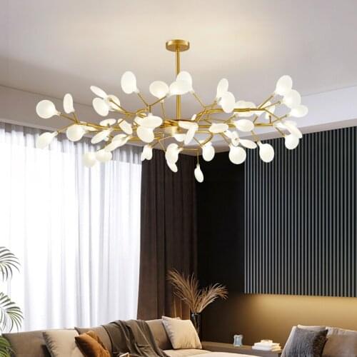Five Different Heads Indoor Home Decoration Lamps Black/Gold Pendant Light For Living Study Bathroom Dining Table