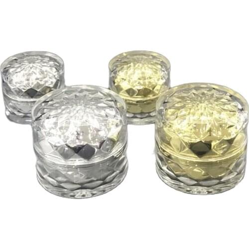 10G crystal flower shape plastic acrylic jar/pot/bottle essence/eye serum/cream/moisturizer/sample tin cosmetic skin packing