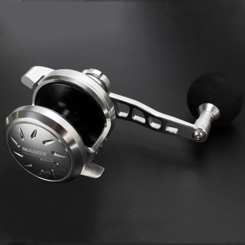 Madox Slow Jigging reel PE3 # - 400M Max Drag 23kg 10BB High Speed G-Ratio 5.3:1 460g Offshore Boat Fishing Reel Trolling Reel