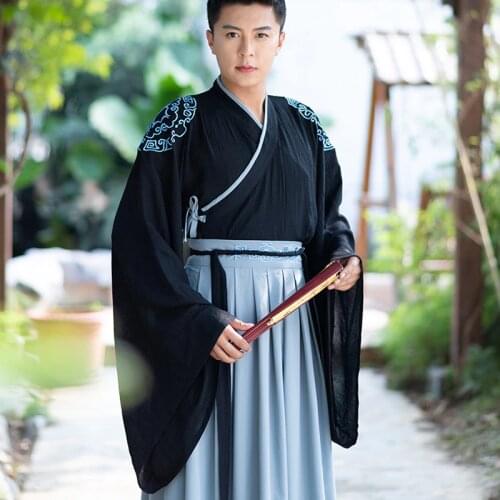 Hanfu man chinese dance costumes hmong clothes chinese traditional costume for male
