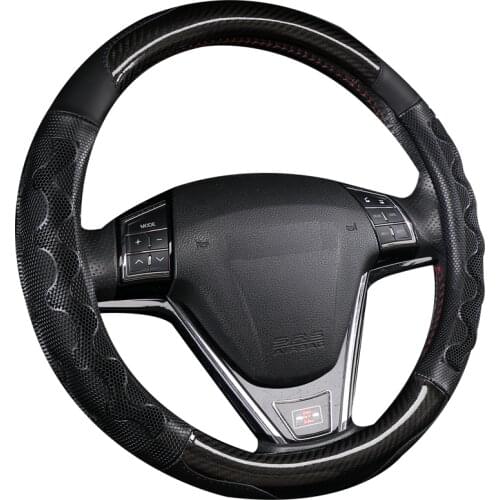 NEW Carbon fiber Steering Wheel Cover for Toyota Corolla Fortuner Sequoia Auris Avensis YARIS Vios Celica 86 Auto Accessories