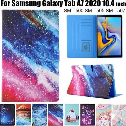 New Case For Samsung Galaxy Tab A7 10.4 2020 Cover SM-T500 SM-T505 SM-T507 T500 T505 Funda Tablet Painted Shell Coque Capa