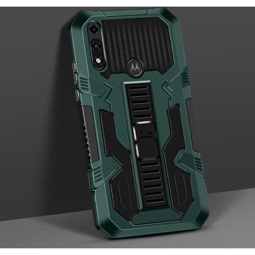 New Shockproof Armor Phone Case For Motorola One Fusion Hidden Kickstand Protective Case For MOTO E E5 E7 Plus E6S 2020 Cover