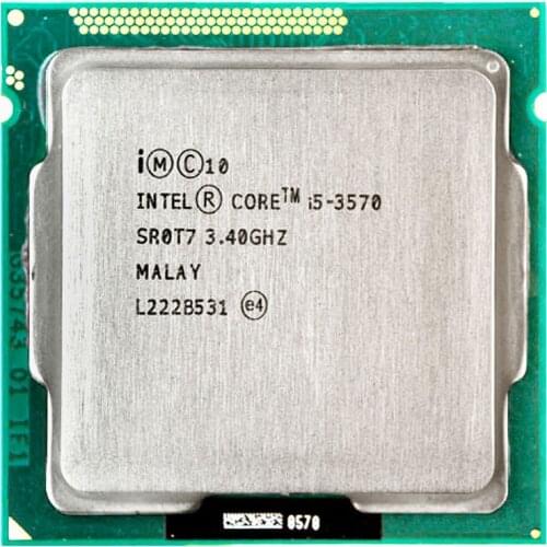 Intel Core i5 3570 processor i5 -3570 3.4GHz/ 6MB LGA 1155 CPU Processor HD 2500 Supported memory: DDR3-1333, DDR3-1600