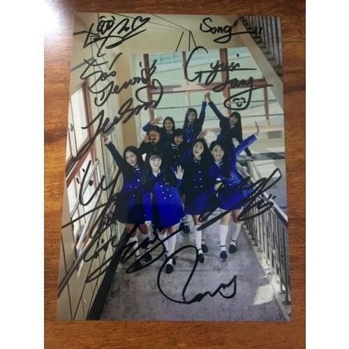 Hand signed fromis_9 fromis9 autographed group photo 5*7 K-POP 092018