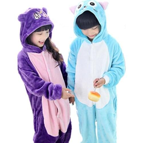 Sailor Mon Diana Cat Onesie Jumpsuit Children Kids Luna cat Pajamas Happy Cat Cosplay Costume Purple Cat Kids Unisex Rompers