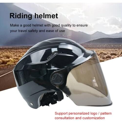 Motorcycle Riding Helmet Open Face Windproof And Sunscreen Unisex Motorcycle Road Bike Riding Head Protection Products Equipment