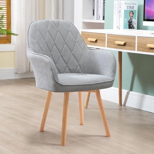 Nordic Solid Wood Swivel Chair Creative Backrest Office Chairs Home Armrest Computer Chair Bedroom Furniture Gaming Chair