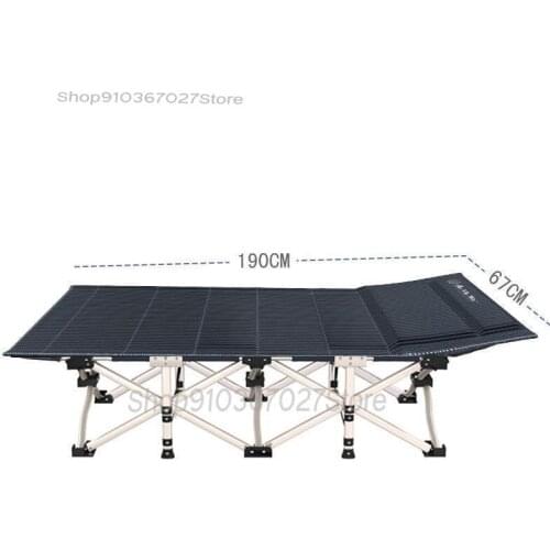 Folding Bed Office Lunch Break Bed Simple Portable Folding Single Bed Home Nap Recliner Camp Bed Neck Guard