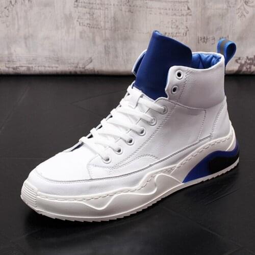 Stephoes Men Fashion Casual Ankle Boots Spring Autumn High Top Breathable Leisure Sneakers Male Youth Trend Thick Bottom Boots