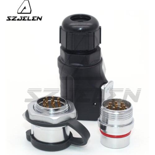 XHP20, 8pin Waterproof Connector 15A Power Cable , Industrial Male socket Female Plug ip67