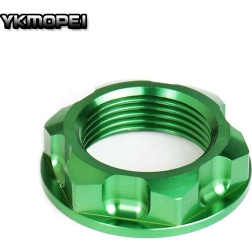 Green CNC Billet Steering Stem Nut For YAMAHA TTR250R 93-97 WR250R WR250X 08-11 Motocross Supermoto Enduro Motorcycle Dirt Bike