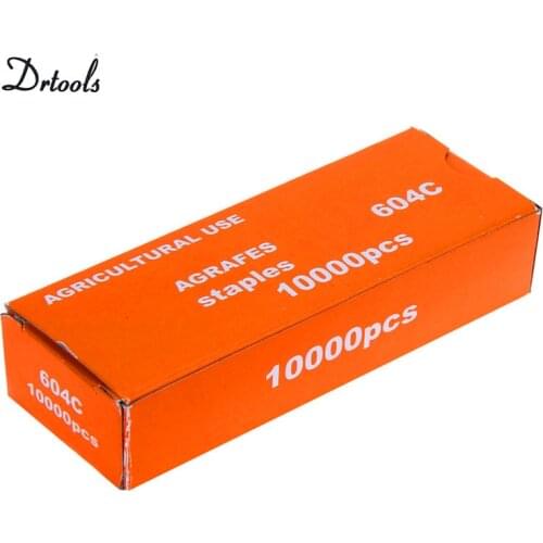 10000pcs-pack Tapetool Tapener Tying Staple pin Nail Tape Tool fruit tree Secateurs Machine Pack Plant Garden Trunk ConnectGT031