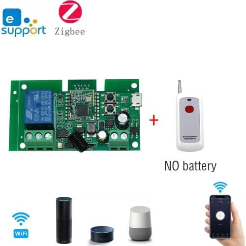 Zigbee Wireless Network Switch Smart Relay Switch On-off Device 7-32V Compatible Voice Intelligent Control Alexa