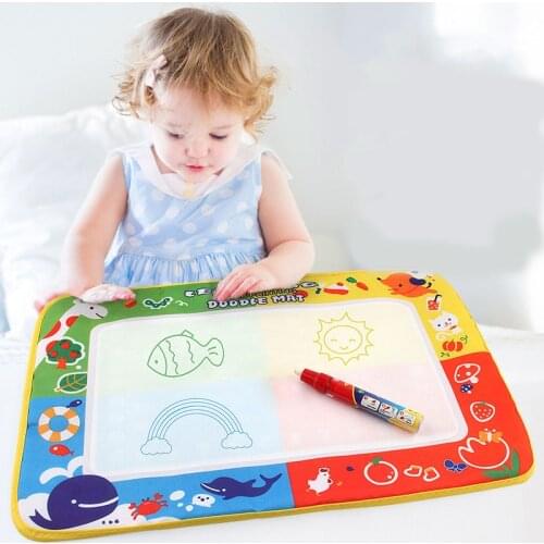 Childrens Waterproof Not Afraid of Dirty Used Repeatedly Magic Water Cloth Book Improve Toddler Cognitive Ability Drawing Toys
